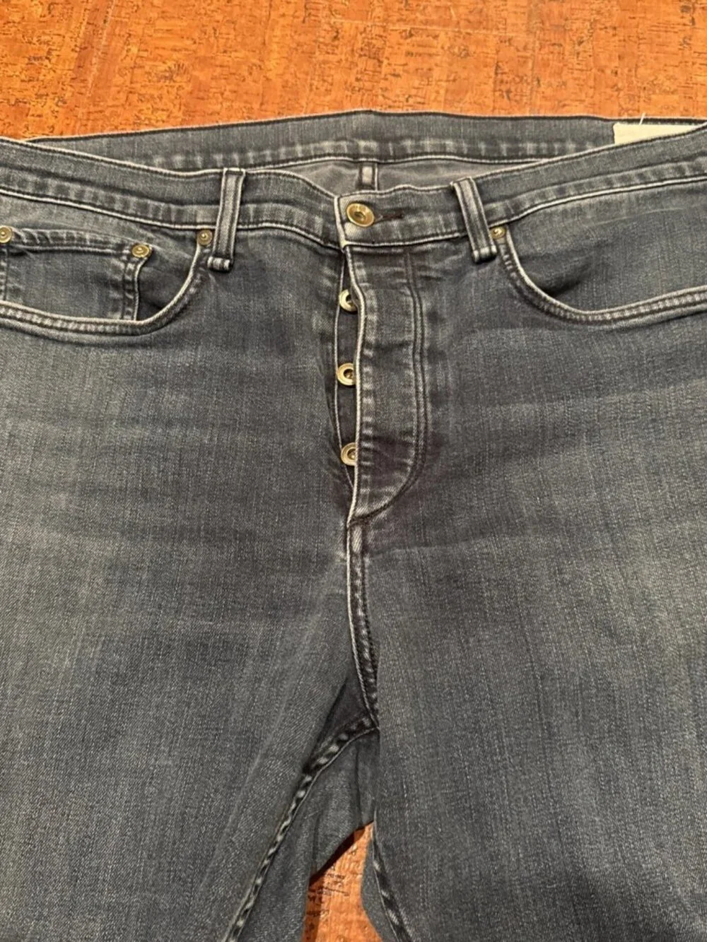 Rag & Bone Men’s 38X29 Fit 2 Slim Fit Jeans Dark Wash Blue Denim